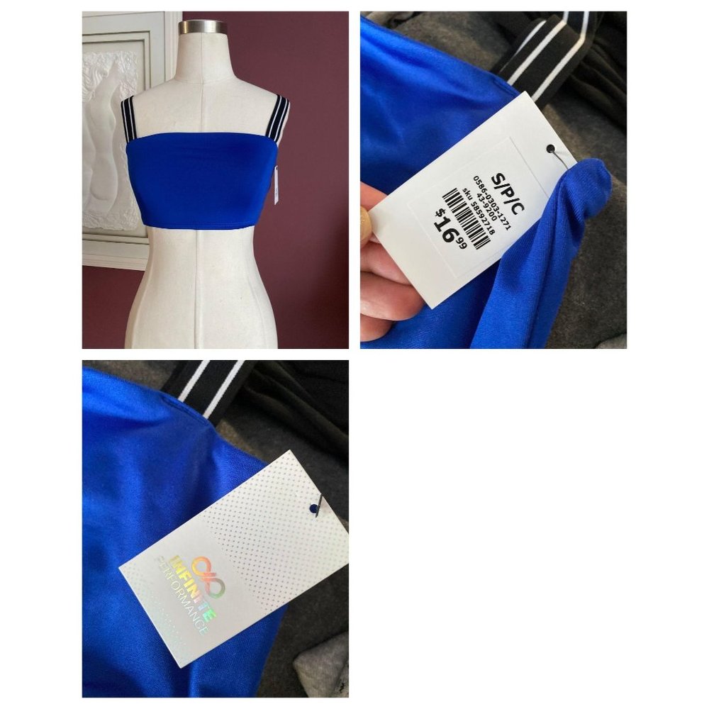 NWT Royal blue Infinite Performance sports bra top